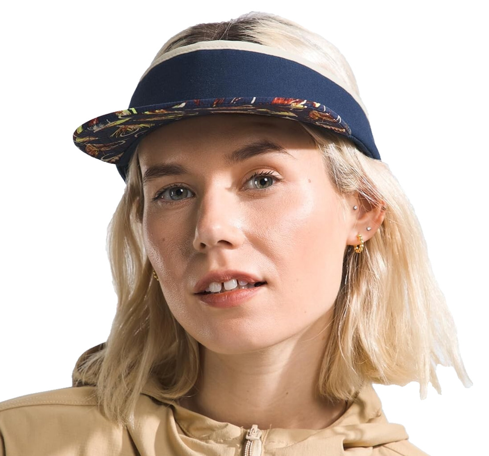 Women's Cap The North Face Class V Visor Flash Dry Summit Navy Han One Size New
